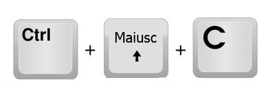 CTRL+MAIUSC+C